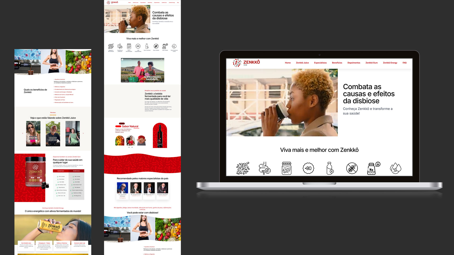 Conteúdo do hotsite Zenkkô. zenkko.com.br